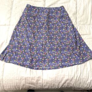 Floral Sport Skort w/ Zip Pockets & Side Slits | Size Small